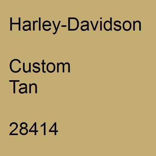 Harley-Davidson, Custom Tan, 28414.